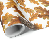 Herfstuilen op katoen wit cadeaupapier (Rol Hoek)