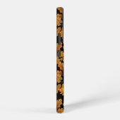 Herfstuilen op zwart samsung galaxy hoesje (Rechterkant)