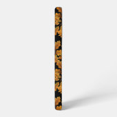 Herfstuilen op zwart samsung galaxy hoesje (Linkerkant)