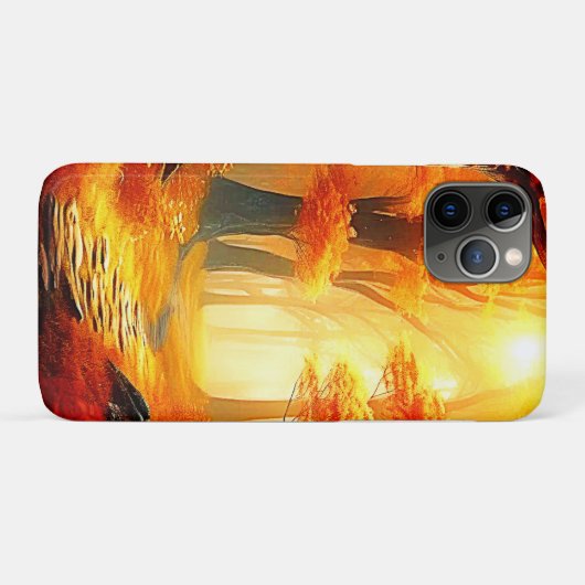 Herfstvakantie: Fiery Forest Path Case-Mate iPhone Case (Achterkant (horizontaal))