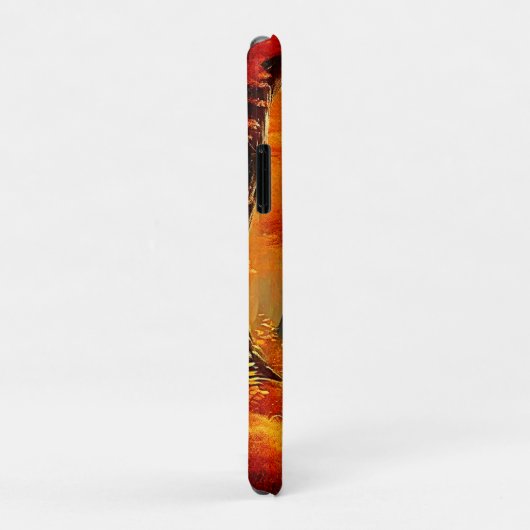 Herfstvakantie: Fiery Forest Path Case-Mate iPhone Case (Achterkant/rechts)