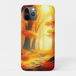 Herfstvakantie: Fiery Forest Path Case-Mate iPhone Case