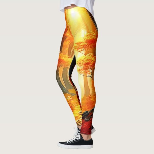 Herfstvakantie: Fiery Forest Path Leggings (Links)