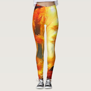 Herfstvakantie: Fiery Forest Path Leggings