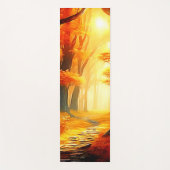 Herfstvakantie: Fiery Forest Path Yogamat (Voorkant)