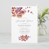 Herfstvakantie vrijgezellenweekend kaart (Staand voorkant)