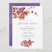 Herfstvakantie vrijgezellenweekend kaart (Voorkant / Achterkant)