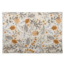 Herfstval Berries Bladeren en Takken Patroon