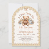 Herfstval Cutie Pie Baby Shower Kaart (Voorkant)