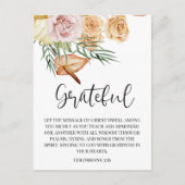 Herfstval dankbaar gelukkig Thanksgiving ansichtka Briefkaart (Voorkant)