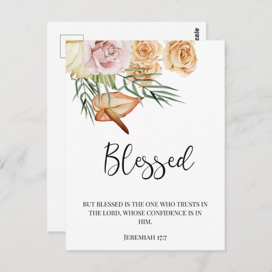 Herfstval Gesegend Gelukkig Thanksgiving Briefkaart (Voorkant / Achterkant)