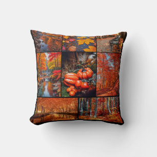 Herfstval Landschapsfotorooster Kunst Kussen