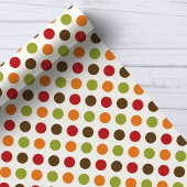 Herfstval Polka Stippen Patroon Cadeaupapier