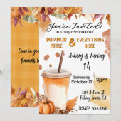 Herfstval Pompoenkruidfeest Uitnodiging (Voorkant / Achterkant)