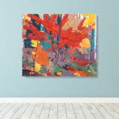 Herfstval | Tom Thomson | Canvasprint Canvas Afdruk (Insitu (Houten vloer))