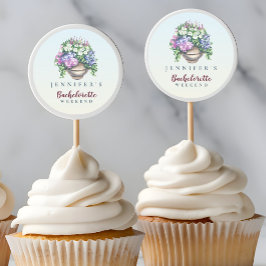 Herfstval Vibes Rustieke Bachelorette-feest Ronde Sticker