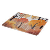 Herfstvalblad bos watercolor bladeren snijplank (Hoek)