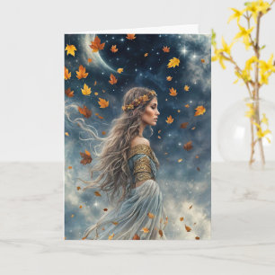 Herfstvalequinox Mabon Mooie Zigeuner Boheemse Kaart