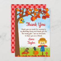 Herfstvalk Scarecrow Verjaardag