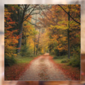 Herfstvenster vastklemmen raamsticker (Vel 2)