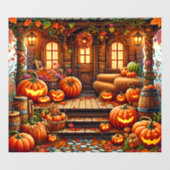 Herfstvenster vastklemmen raamsticker (Vel)