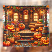 Herfstvenster vastklemmen raamsticker (Vel 2)