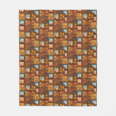 Herfstvensters Fleece Deken (Voorkant)