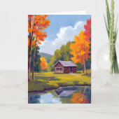 Herfstverblijf Meerzijde Cottage Kaart (Voorkant)