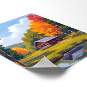 Herfstverblijf Meerzijde Cottage Poster (Hoek)