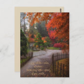 Herfstverjaardag Briefkaart (Voorkant / Achterkant)