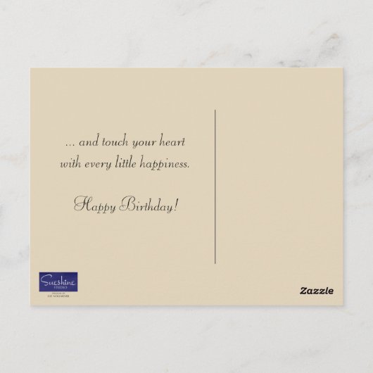 Herfstverjaardag Briefkaart (Achterkant)