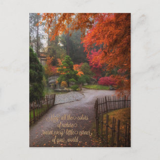 Herfstverjaardag Briefkaart