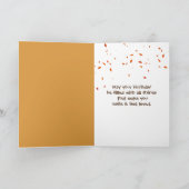 Herfstverjaardag Chipmunk met een Tutu Kaart (Binnen)