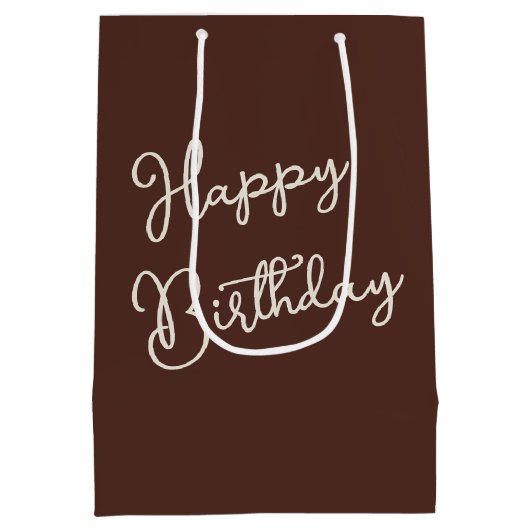 Herfstverjaardag Chipmunk met een Tutu Medium Cadeauzakje (Achterkant)