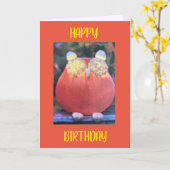 *** HERFSTVERJAARDAG VAN BESTE VRIEND **** KAART (Gele Bloem)