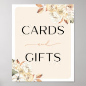 Herfstverjaardagskaarten en cadeaus poster (Voorkant)