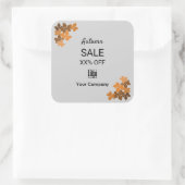 Herfstverkoop op marketingmateriaal vierkante sticker (Tas)