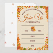 Herfstverzamelingsfeest Ontwerp Kaart (Voorkant / Achterkant)