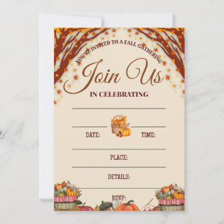 Herfstverzamelingsviering Design Kaart