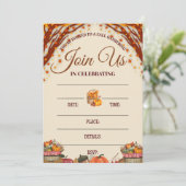Herfstverzamelingsviering Design Kaart (Staand voorkant)