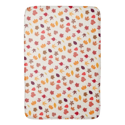 Herfstvibes herfstbladeren badmat (Voorkant Verticaal)
