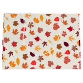 Herfstvibes herfstbladeren groot cadeauzakje (Voorkant)