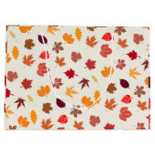 Herfstvibes herfstbladeren groot cadeauzakje (Achterkant)