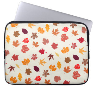 Herfstvibes herfstbladeren laptop sleeve