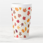 Herfstvibes herfstbladeren latte mok (Voorkant)