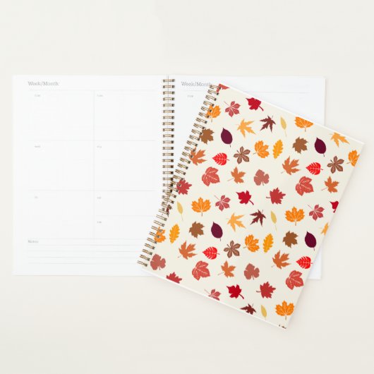 Herfstvibes herfstbladeren planner (Display)