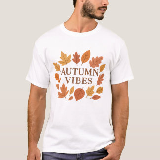 Herfstvibes - herfstbladeren t-shirt