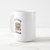 Herfstvibes pompoenmand koffiemok (Voorkant links)