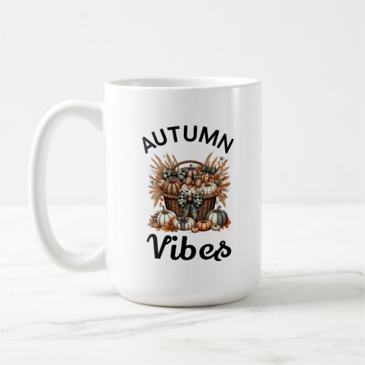 Herfstvibes pompoenmand koffiemok (Links)