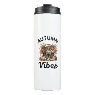 Herfstvibes pompoenmand thermosbeker